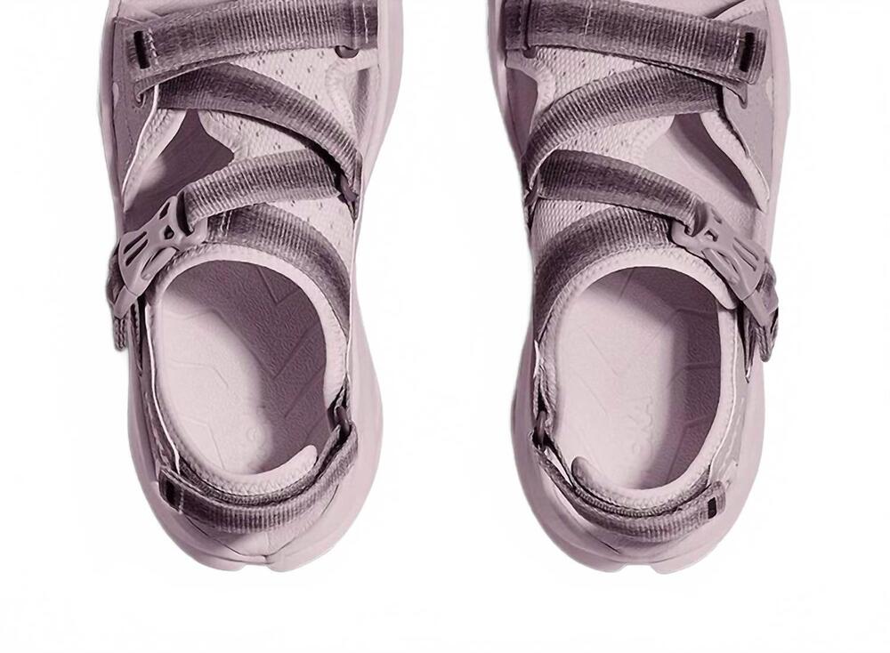 NEW HOKA women's infini hike tc sandals in fragrant lilac cream - Picture 6 of 7